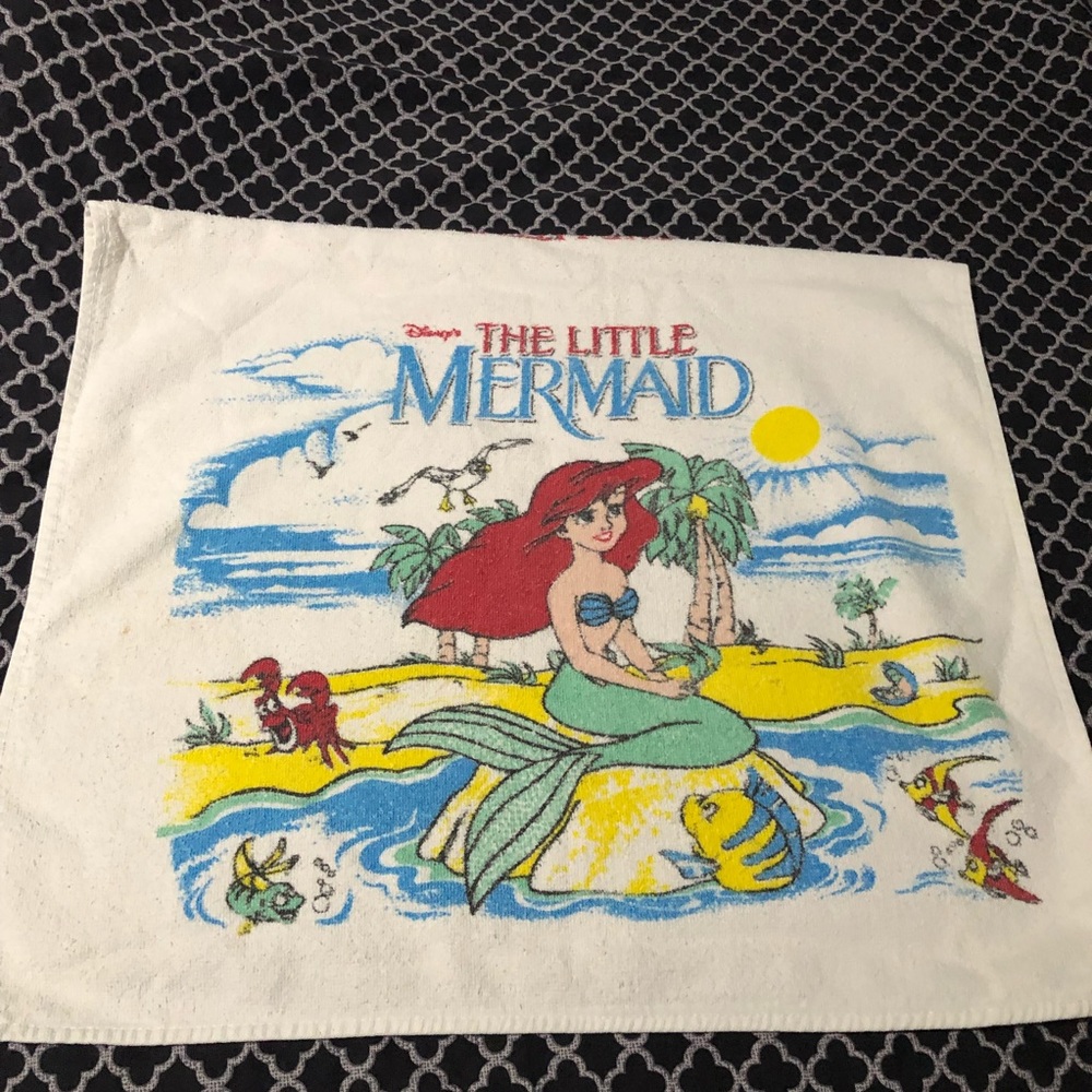 Vintage Cannon The Little Mermaid Disney Bath Beach Towel Child USA - Picture 4 of 4